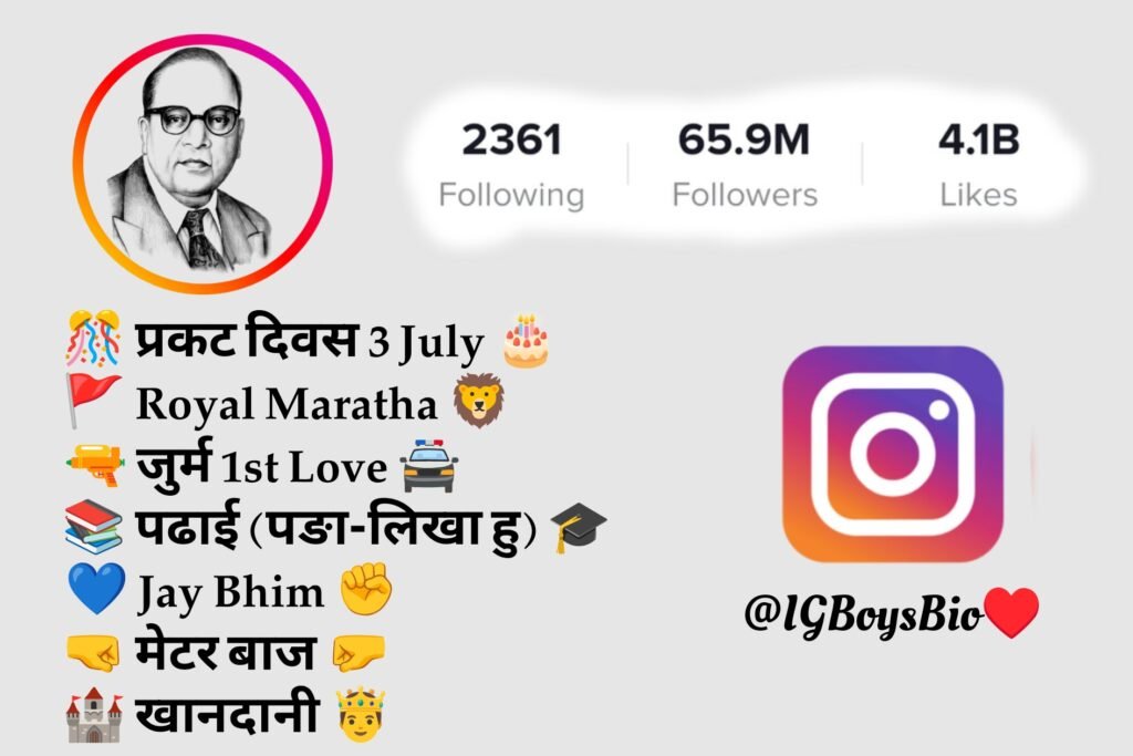 Instagram Bio Jay Bhim