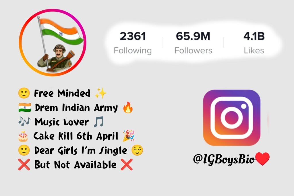 Army Lover Bio For Instagram