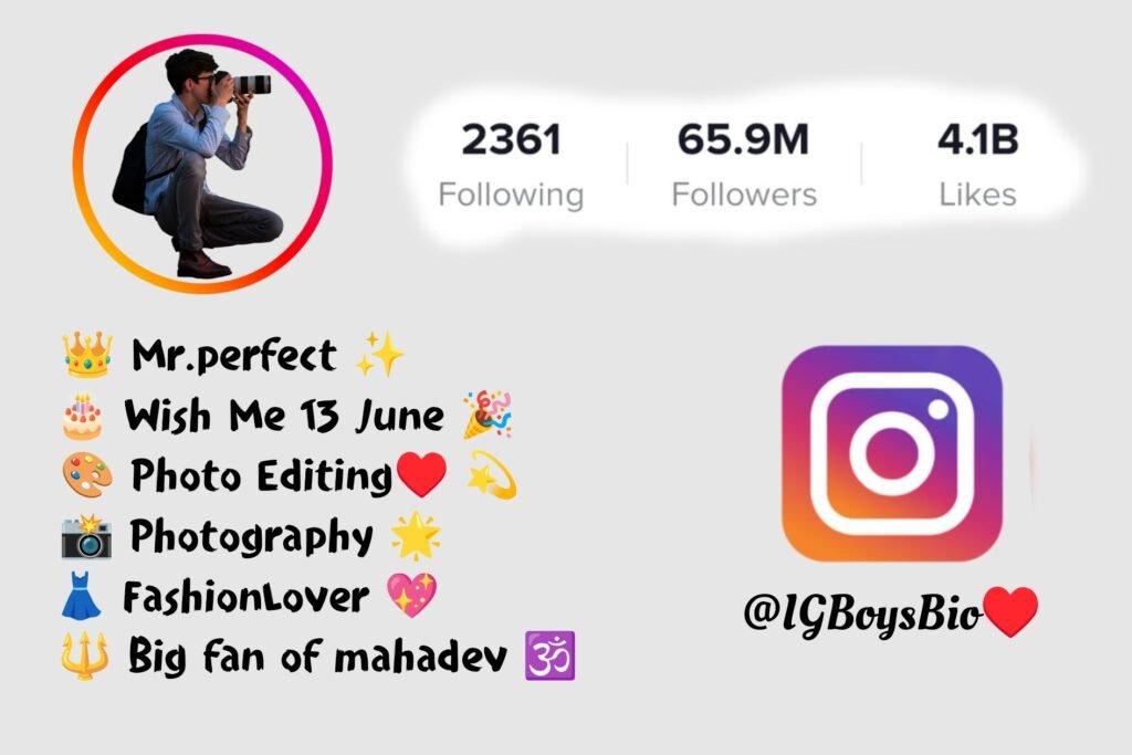 Photography Bio For Instagram