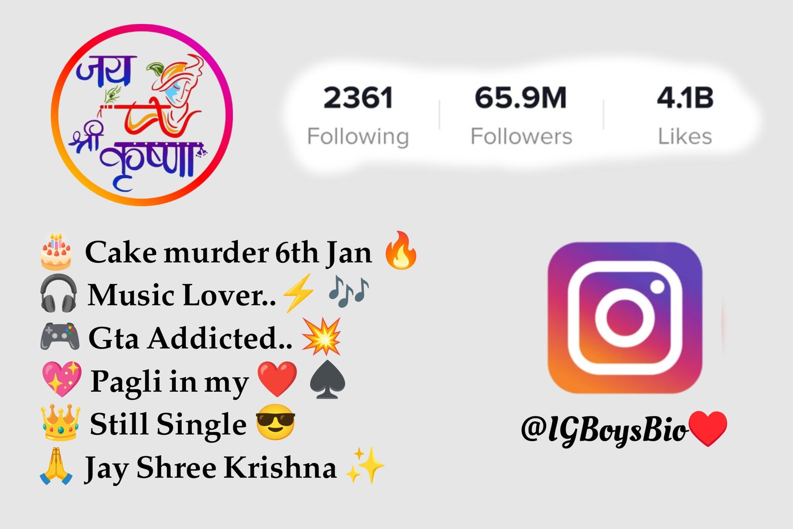 Best Krishna Bio For Instagram